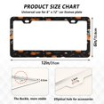 thumbnail image 2 of Aluminum License Plate Frame 2 Pack Car Exterior Accessory Car Tag Holder for Front Rear Plates Cars Decor Skeleton Carrying Pumpkin, 2 of 6