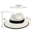 thumbnail image 2 of iHPH7 Dress Hats for Men Church Hats for Women Panama Hat Men Packable Fedora Hats for Women Fedora Hats for Men, Red One Size, 2 of 3