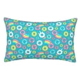 thumbnail image 1 of Fotbe Donut Funda de Almohada Decorativa Estilo Occidental, Lujo en Algodón, Fundas para Almohadas King, Cojín Estampado para Decoración del Hogar-14"x20", 1 of 6