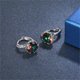 thumbnail image 5 of Pendientes colgantes de diamantes de oro blanco de lujo del arco iris para las mujeres que se casan Sunnimix Pendientes de diamantes de las mujeres, 5 of 8