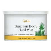 GiGi Brazilian Body Hard Wax, No-Strip Hair Removal Wax for Bikini & Sensitive Areas, 14 oz