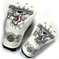 thumbnail image 2 of Leather Skull Head Embroidery Style Golf Club Headcover Set Protector, 2 of 6