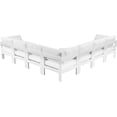 thumbnail image 3 of Meridian Furniture Nizuc White Outdoor Patio Modular Sectional, 3 of 9