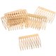 thumbnail image 2 of 10 piezas de metal liso para mujer, dorado, plateado y bronce, 5 dientes, 10 dientes - Dorado, 5,6 cm 56 cm, 2 of 9