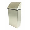 thumbnail image 2 of Frost Stainless Steel Wall Mount Trash Can W/Spring Load Lid 11 Gallon, 2 of 3