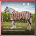 thumbnail image 3 of Jeffers Draft Solaris 1200 Denier Standard Neck Turnout Blanket, 2240 Gram Polyfill, Brown & Cream Plaid, 102” - Waterproof, Breathable Horse Blanket, Ideal Protection for Winter, Medium Weight, 3 of 8