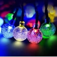 thumbnail image 3 of Solar String Lights Fairy Lights 6.5m 50 LED String Lights Waterproof Indoor Outdoor Hanging Lights Decorative Christmas Lights for Home Party Patio Garden Wedding - 30led Multicolore, 3 of 8