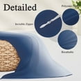thumbnail image 3 of Navy Blue Ombre Body Pillow Covers 20"x54", Modern Abstract Art Gradient Aesthetics Soft Brushed Microfiber Breathable Throw Pillow Covers, Pillowcase with Zipper for Couch Sofa Bedroom Living Room, 3 of 9