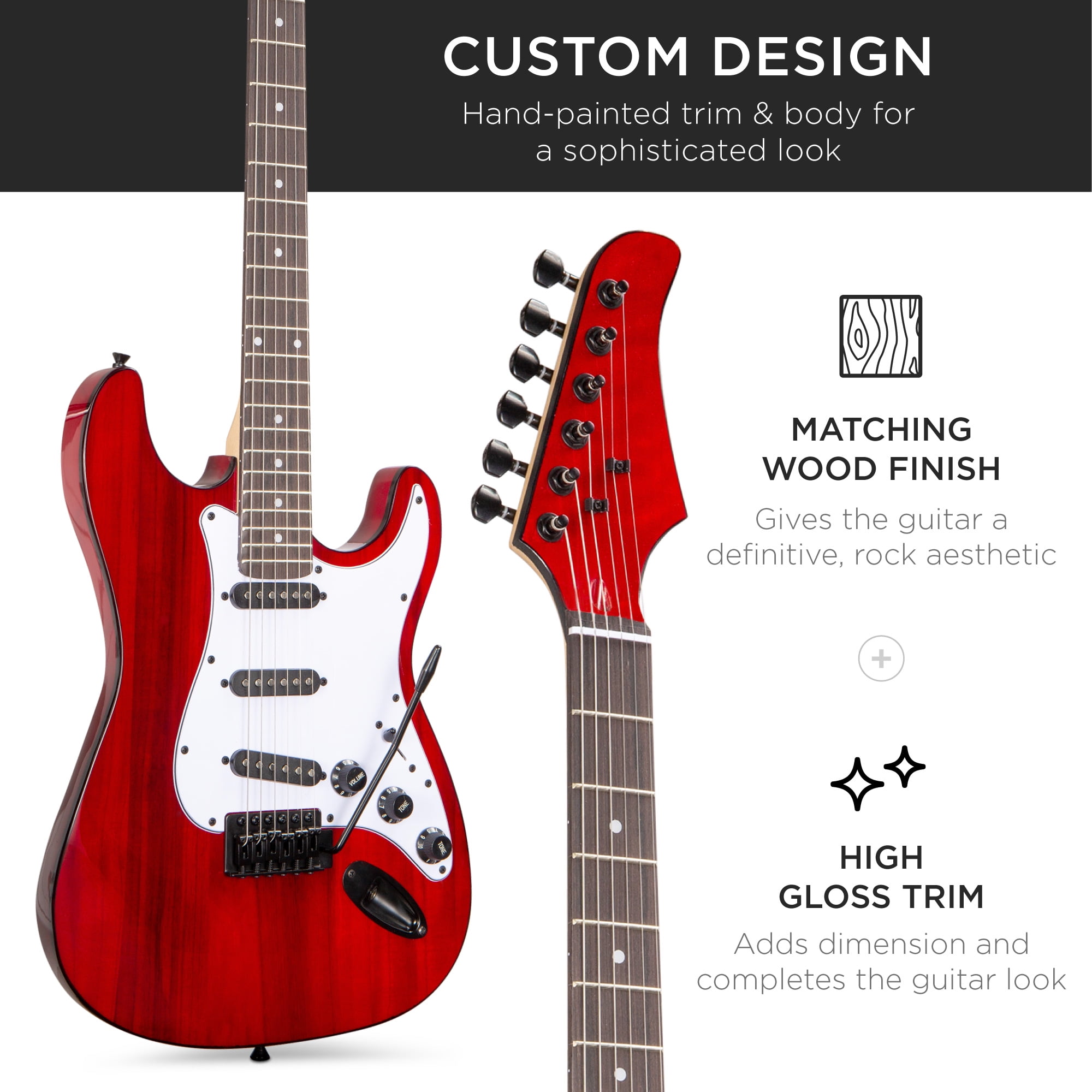 electric guitar cherry red