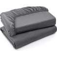 thumbnail image 1 of Sábanas ajustables Utopia Bedding, 2 unidades, de microfibra gris, 1 of 5