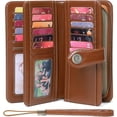 thumbnail image 2 of LAICAIW Women's Wallet Genuine Leather RFID Blocking Large Capacity Trifold Ladies Wallet, 2 of 6