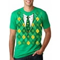 thumbnail image 7 of Plaid Green Tuxedo T Shirt Funny Saint Patricks Day Green Shamrock St Pats Tee Graphic Tees, 7 of 7