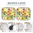 thumbnail image 6 of Daiia Sunflower Cornflower Poppy 2PCS Car Windshield Sun Shade, Foldable Sun Shield for Car Front Window, Auto Sun Blocker Visor Protector Universal for Truck SUV Pickup-Small, 6 of 7