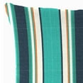 thumbnail image 2 of Jordan Manufacturing Sunbrella 16" x 16" Token Surfside Multicolor Stripe Square Outdoor Throw Pillow, 2 of 9