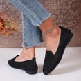 thumbnail image 2 of Womens Flat Shoes Classic Pointed Toe Flats Knitted Dress Shoes Soft Flats for Woman Comfortable Dressy, 38, 2 of 5