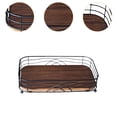 thumbnail image 6 of DOMELAY Desktop Storage Rack Wood Paper Towel Holder for Kitchen Countertop Bathroom, 6 of 9