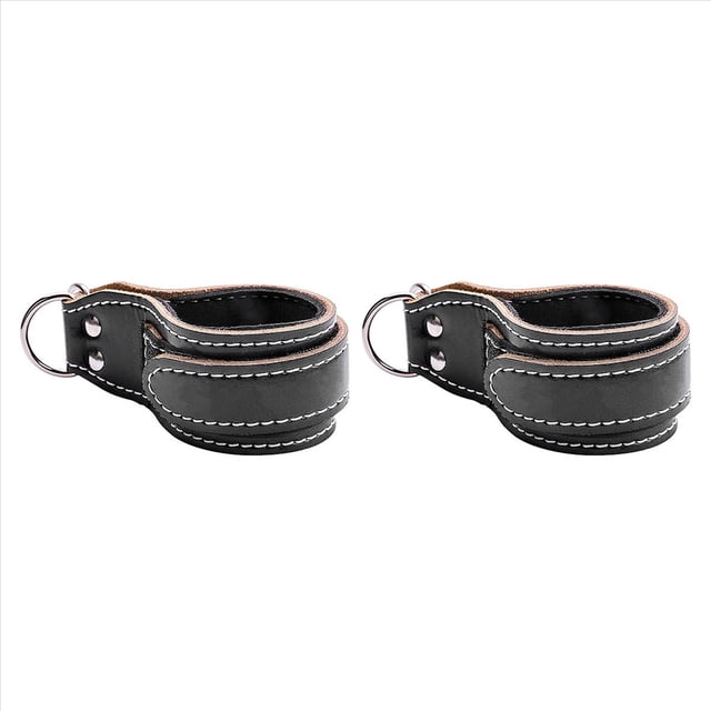 2X Adjustable Gym Shackles Ankle Straps Fitness Cable Machines Workout Ankle Weights Training Work on Legs Hips