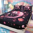 thumbnail image 3 of Manfei Amphibian Axolotl Print Fitted Sheet Queen,Cute Salamander Bedding,3 Pieces,1 Fitted Sheet and 2 Pillowcases, 3 of 6