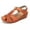 Orange Sandals, variant on Women Summer Closed Toe Sandals Beach Wedge Sandals Bohemia Flip-Flop Ankle Strap Causal Comfortable Gladiator Outdoor Shoes