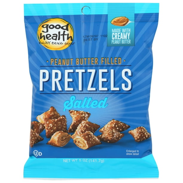(12 Pack) Good Health Peanut Butter Filled Salted Pretzels, 5 Oz