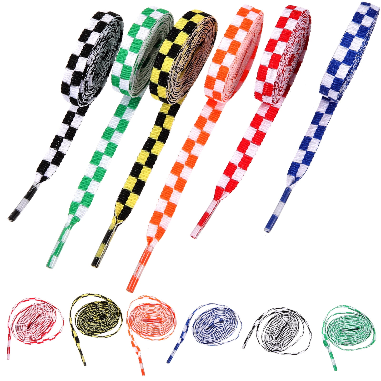 12 Pairs of Reusable Shoe Laces Flat Shoelaces Shoe String Sneakers
