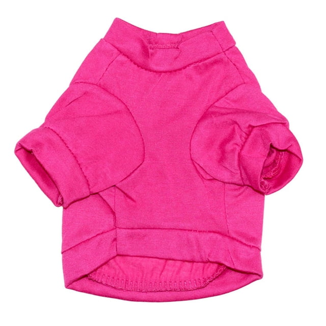 Methold Ropa Camisa Primavera Algodón Carta Patrón Moda Traje Chaqueta Redonda Perros Chihuahua Cachorro Bulldog Rosa Rojo L Type3 NO3 Methold PT003727-14B