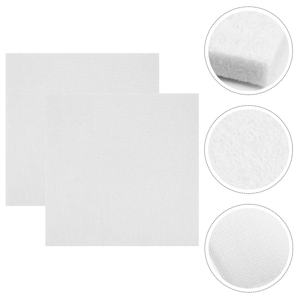 HONITANO White Felt Acoustic Soundproofing Panels 2-Pack for Office, Theater, Studio 11.8x11.8x0.35in