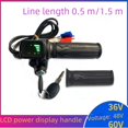 thumbnail image 1 of 60V Key-Type Electric Bike Throttle Grip with 1.5m Cable - Compatible with 36V/48V/60V Lithium Battery Vehicles, Boosted Acceleration, Easy Installation & Durable Design for Commuter/Recreational, 1 of 5
