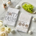 thumbnail image 4 of Sm:)e Eggs Hunny Bunny Happy Easter Kitchen Dish Towels 18x26 Inch Set of 4 Buffalo Plaid, 4 of 6