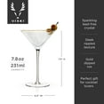 thumbnail image 5 of Viski Meridian Martini Glasses for Cocktail Party Gifts, 7.8 oz, Set of 2, 5 of 12