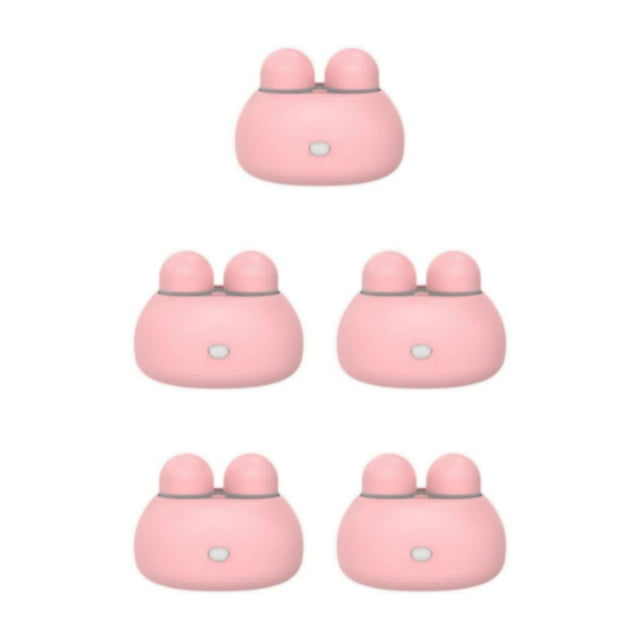relayinert Cute Contact Lens Container Lens AAA Washer Battery Pink 85x60x65mm 5Set