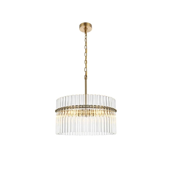 Living District Paulina 20" Chandelier in Satin Gold