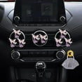thumbnail image 4 of Car Air Fresheners Vent Clips for Women,4 Pcs Cute Dual Butterfly Diamond Rhinestone Air Freshener Vent Clip Sparkly Bling Car Accessories for Women (Pink), 4 of 5
