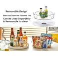 thumbnail image 3 of 2 Pack Lazy Susan Organizers - Turntable Rack for Cabinet, Pantry Organization and Storage, Kitchen, Fridge, Bathroom Makeup Vanity Countertop, Under Sink Organizing, Spice Rack 9" & 11, 3 of 6