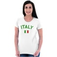 thumbnail image 4 of Italian Flag Italy Soccer Fan Pride Womens Slim Fit Graphic Tee Brisco Brands X, 4 of 5