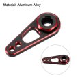 thumbnail image 4 of Aluminum Alloy 25T Steering Servo Double Hole Arm Horn Red for RC Car/Boat/Airplane Boat Accessories 4 Pcs, 4 of 6
