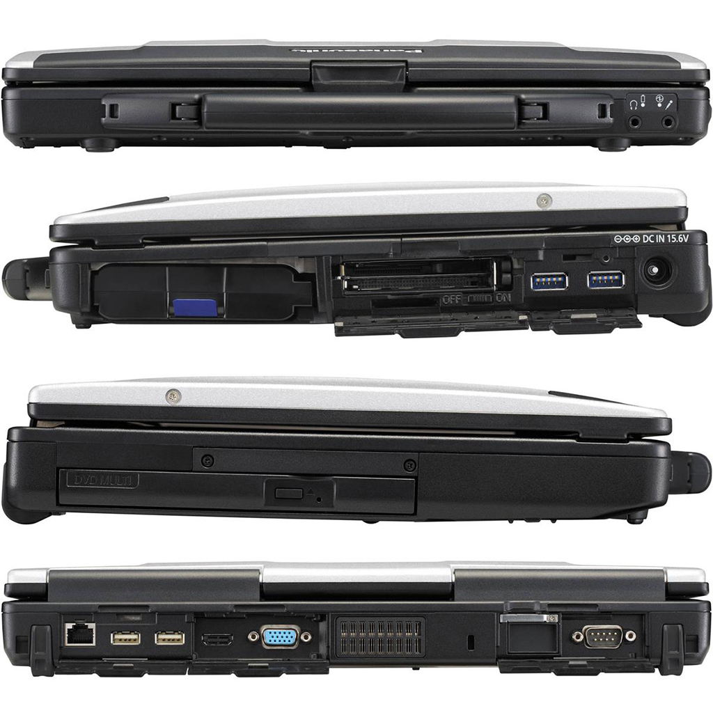 Panasonic Toughbook CF-53 i5 2.5GHz 8GB RAM 256GB SSD 14" HD Windows 7 Professional Laptop (Used) - image 3 of 4