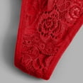 thumbnail image 4 of HUPOM Seamless Underwear For Women Womens Silk Panties Medium waist Elastic Waist Solid Thong Red S, 4 of 5