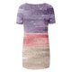 thumbnail image 5 of Fiudx Tops para Mujer Top de Cuello Redondo de Manga Corta Raglán Largo con Espalda Corta y Estampado Informal para Mujer, 5 of 5