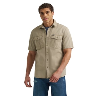 Lee Men's Premium Select Classic Fit Canvas Utility Button Down