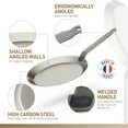 thumbnail image 4 of Matfer Bourgeat Black Carbon Steel Crêpe Pan, 9 1/2", 4 of 4