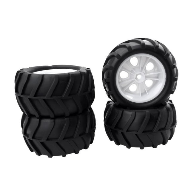 4Pcs/Set 85mm Rubber Tire Tyres for 1/10 HSP HPI ZD Racing WPL Wltoys RC Car
