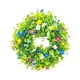 thumbnail image 3 of Corona de primavera para , corona de verano, corona de flores artificial guirnalda de guirnaldas hojas flores para festival, 3 of 8