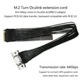 thumbnail image 3 of Zeiwohndc M.2 To Oculink 4I Extension Cable For M.2 Mkey To SFF8611 Adapter Cable, 3 of 11