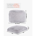 thumbnail image 4 of KFFKFF Bean Bag Lounger, Transforms from BeanBag to Relaxation Mattress, Oversized Bean Bag Lounger with Detachable Cover for Grown-ups, Soft and Cozy, Foam Stuffed with Handy Side Pouch, Grey, 4 of 9