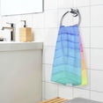 thumbnail image 6 of GZHJMY Romantic Rainbow Tie Dye Cotton Towels Set 2 Pcs Absorbent Hand Towel Face Towels Kitchen Towels Bath Towels for Bathroom Laundry Room Kitchen 16 x 28 Inches, 6 of 7