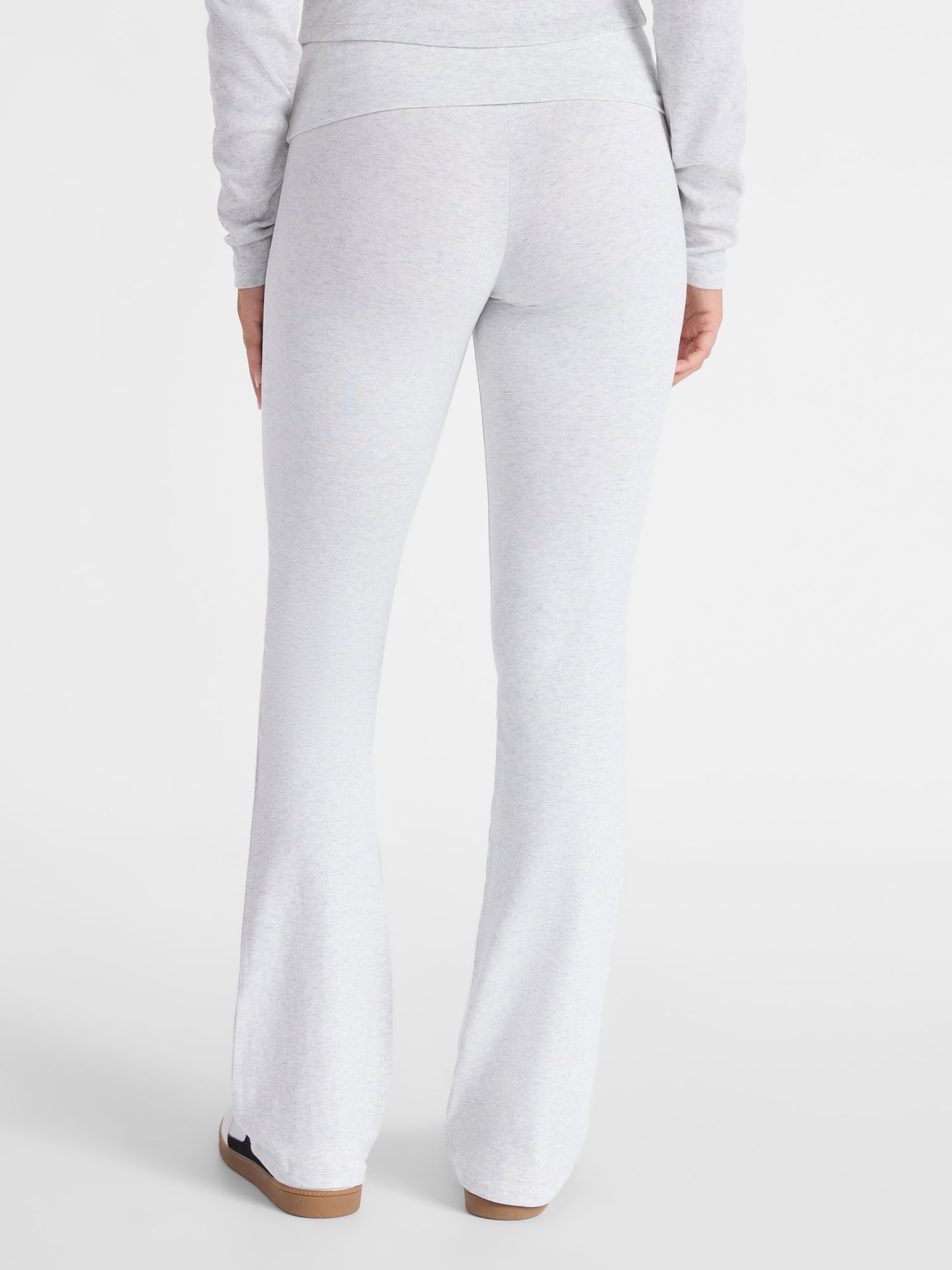 No Boundaries Flare Pants with Foldover Waistband, 32'' Inseam, Women's and Women's Plus XS-XXL