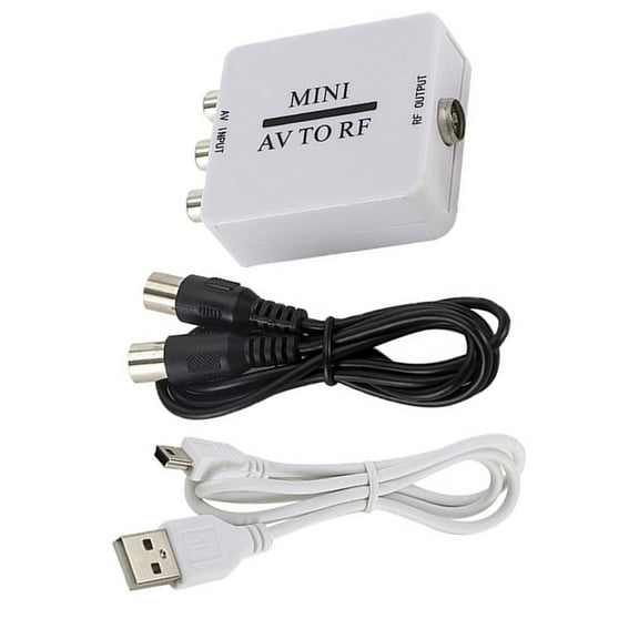 For Rca/Composite To Av Rf/Coaxial Converter, Av 2 Rf Modulator, Coaxial Adapter