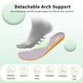 thumbnail image 6 of AHUSIR Comfort Breathable Non Slip Women's Sneakers Ideal for Work Walking Gym Travel Sports US Size 5.5-11, 6 of 7