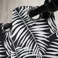 thumbnail image 3 of Ambesonne Leaves Grommet Curtain, Black Aloha Leaf Botanical, 50"x120", Black and White, 3 of 5